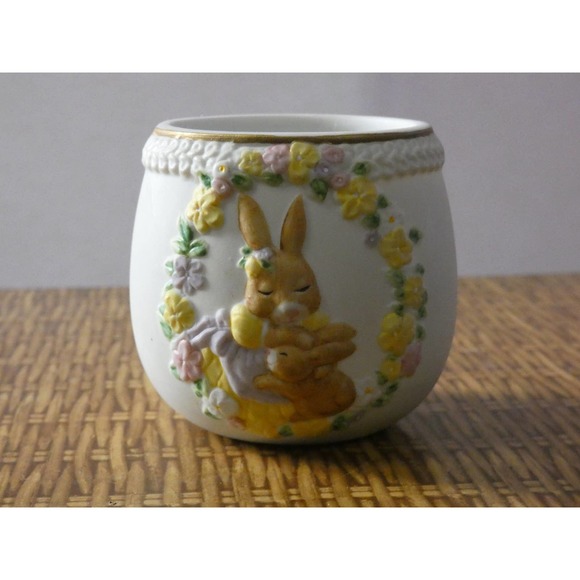 Vintage 1993 Lefton Egg Trinket Box *Missing Lid* - Picture 1 of 8